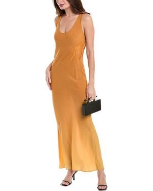 Faithfull the Brand Biarritz Singlet Silk Maxi Dress - Metallic
