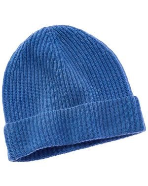 NAADAM Collection Ribbed Wool & Cashmere-Blend Beanie - Blue