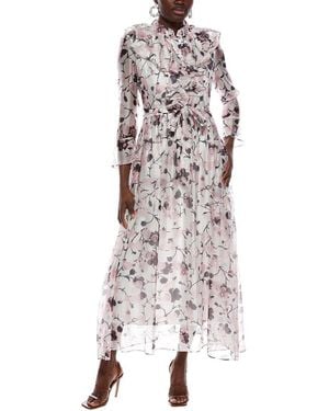 Nancy Yang Long Sleeves Maxi Dress - White