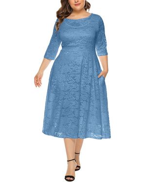 ROMANISSA Midi Dress - Blue