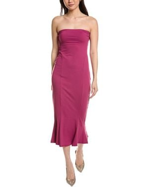 Susana Monaco Tube Trumpet Midi Dress - Purple