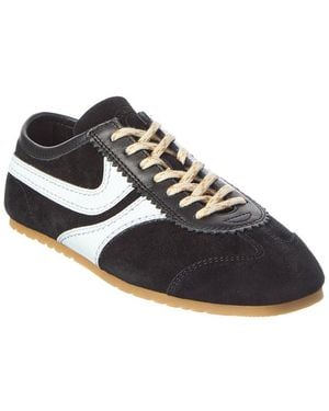 Dries Van Noten Dnu Pack Suede & Leather Paneled Sneaker - Black