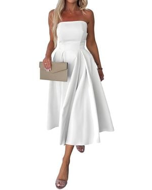 Vincent Midi Dress - White