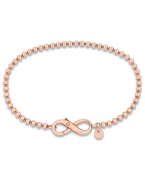 Italian Silver Ball Link Bracelet - White