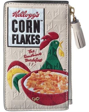 Anya Hindmarch Cornflakes Print Leather Pouch - White