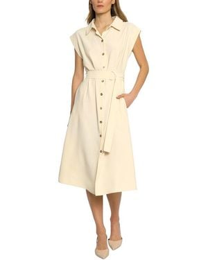 Luxely Midi Shirt Dress - Natural
