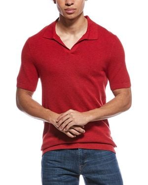Brooks Brothers Pique Buttonless Polo Sweater - Red