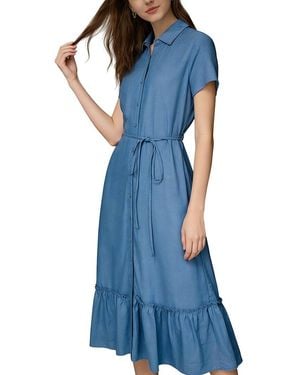 BRC By BURRYCO Short Sleeve Midi Dress - Blue