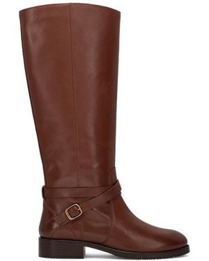 Frye Melissa Belted Leather Boot - Brown