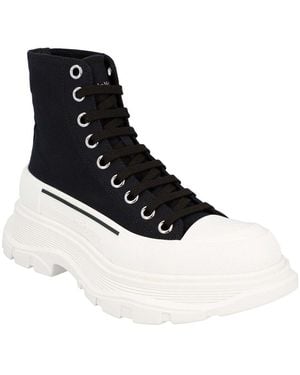 McQueen Canvas Tread Slick Boot, Never Worn (Authentic Pre- Loved) - Black