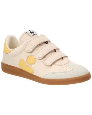 Isabel Marant Beth Leather & Suede Trainer - White