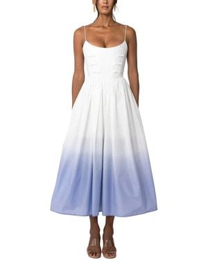 SAU LEE Henley Dress - Blue