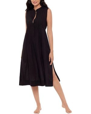 Miraclesuit Pleated Beach Dress Cover Up - Black