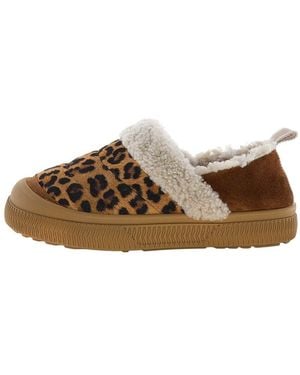 Voile Blanche Pan Suede Slipper Trainer - Brown