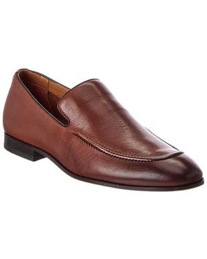 Donald J Pliner Tristan Leather Loafer - Brown