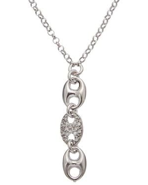 Meshmerise 18K Over 0.15 Ct. Tw. Diamond Necklace - White