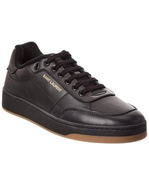 Saint Laurent Sl/61 Leather Sneaker - Black