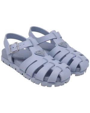 Prada Rubber Fisherman Sandal (Authentic Pre-Loved) - Blue