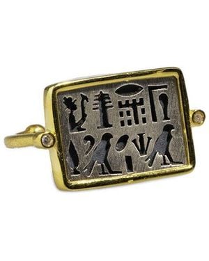 Ebru Jewelry Protection & Luck Signet Ring - Multicolour