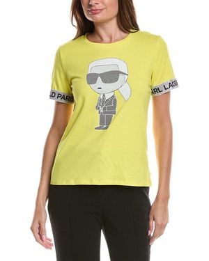 KARL LAGERFELD Karl Emoji T-Shirt - Yellow