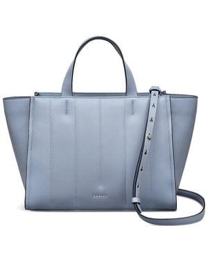Radley Radley Medium Zip Top Grab Leather Tote - Blue