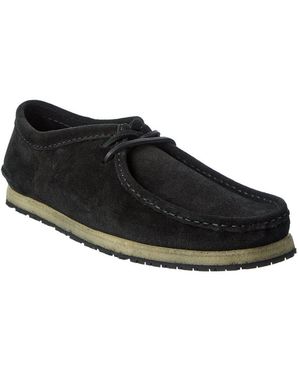 Clarks Godney Lace Suede Moccasin - Black