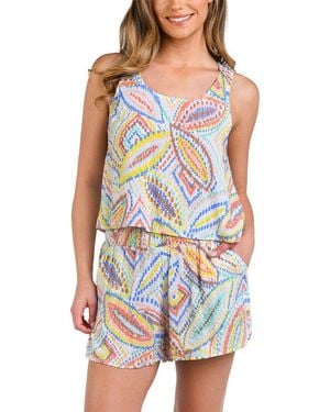 La Blanca Sunbaked Jewels Tank Top - Blue
