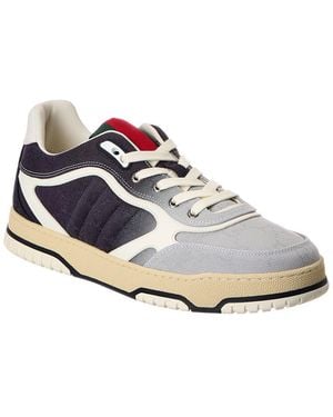 Gucci Re-Web Gg Canvas & Leather Trainer - White