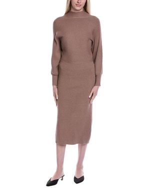 Fate Batwing Midi Sweaterdress - Brown