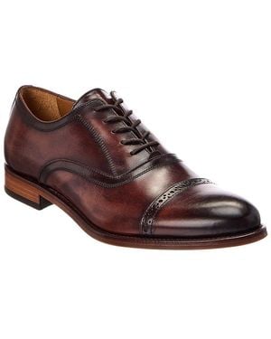 Antonio Maurizi Cap Toe Leather Oxford - Brown