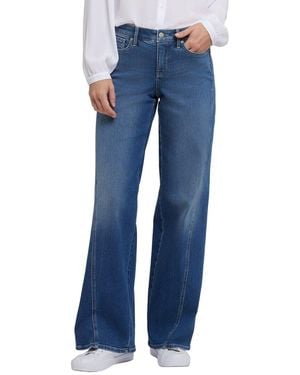 NYDJ Teresa Romantic Indigo Wide Leg Jean - Blue