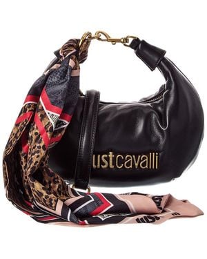 Just Cavalli Puffy Hobo Shoulder Bag - Blue