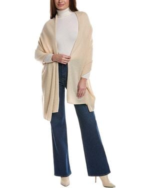 Phenix Solid Jersey Cashmere Wrap - Blue