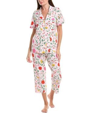 Bedhead 2Pc Cropped Pyjama Set - White