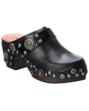 Chloé Tails Leather Clog - Black