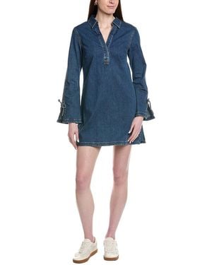 Cinq À Sept Aster Shirtdress - Blue