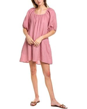 Velvet By Graham & Spencer Irina Linen Mini Dress - Pink