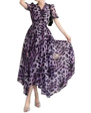 Lanelle Midi Dress - Blue