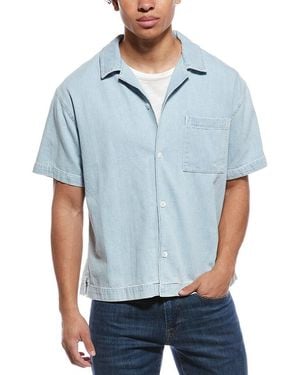 FRAME Frame Camp Collar Shirt - Blue