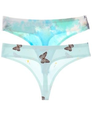 Honeydew Intimates 2Pk Skinz Thong - Blue