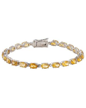 MaxColor 9.40 Ct. Tw. Citrine Tennis Bracelet - Metallic