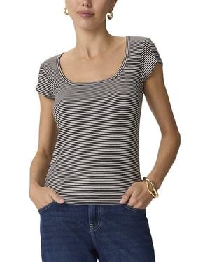 Splendid Fitted Scoop T-Shirt - Grey
