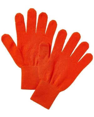 Brodie Cashmere Classic Cashmere Gloves - Orange