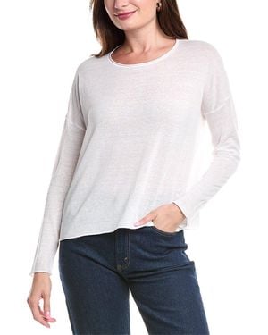 Eileen Fisher Linen-Blend Jumper - White