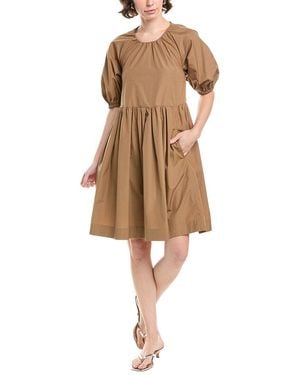Max Mara S Max Mara Tago Mini Dress - Natural