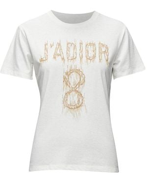Dior Linen T-Shirt, Size Int (Authentic Pre-Loved) - White