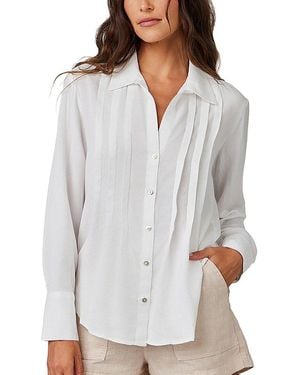 Bella Dahl Pintuck Button Down - White