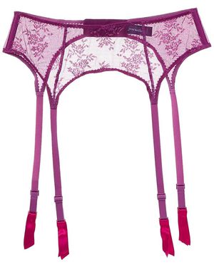 Journelle Romy Suspender Belt - Red
