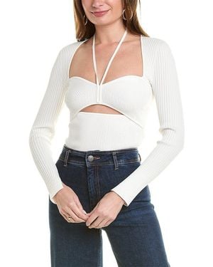 Jonathan Simkhai Sweetheart Compact Top - White