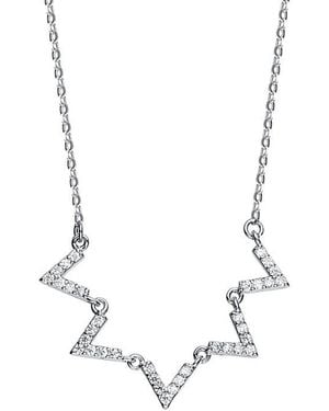 Genevive Jewelry Silver Necklace - Metallic